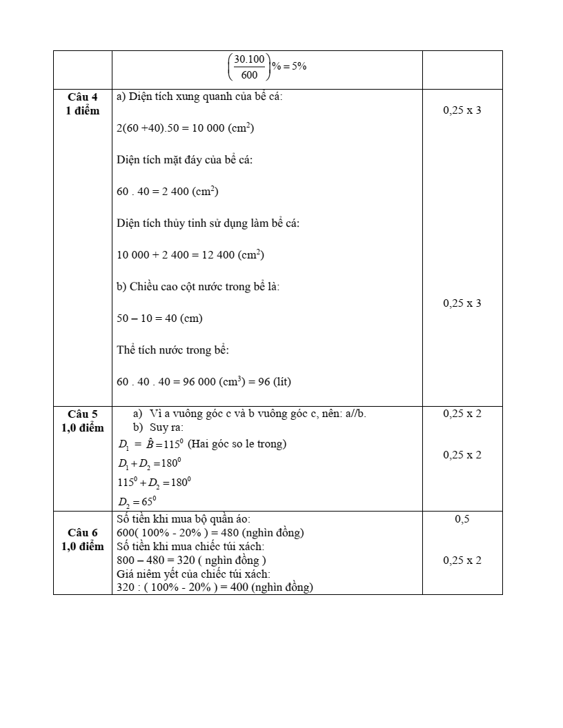 Đề thi Học kì 1 Toán 7 trường THCS Phạm Đình Hổ (Tp. HCM) năm 2025-2026