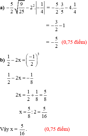 Đề thi Học kì 1 Toán lớp 7 có đáp án (Đề 4)