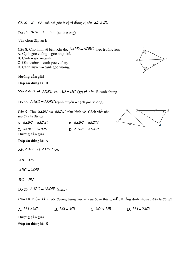32 Đề thi Cuối kì 1 Toán 7 Kết nối tri thức (có đáp án, cấu trúc mới)