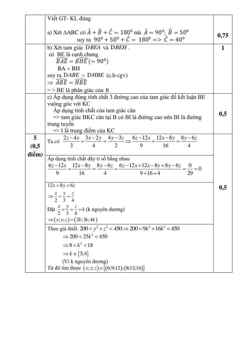 Đề thi Học kì 2 Toán 7 phòng GD&ĐT Phú Xuyên (Hà Nội) năm 2024-2025