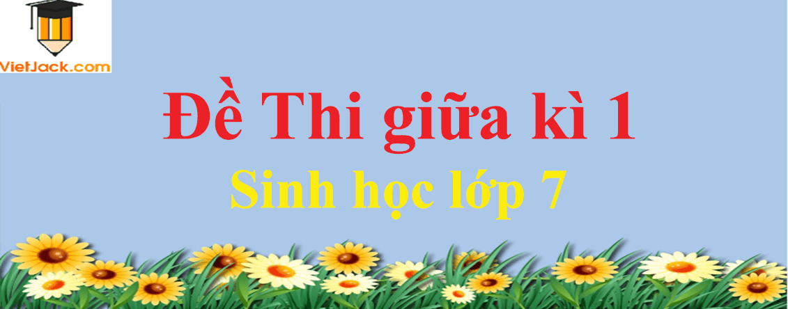 [Năm 2023] Đề thi Giữa kì 1 Sinh học lớp 7 có đáp án (3 đề)