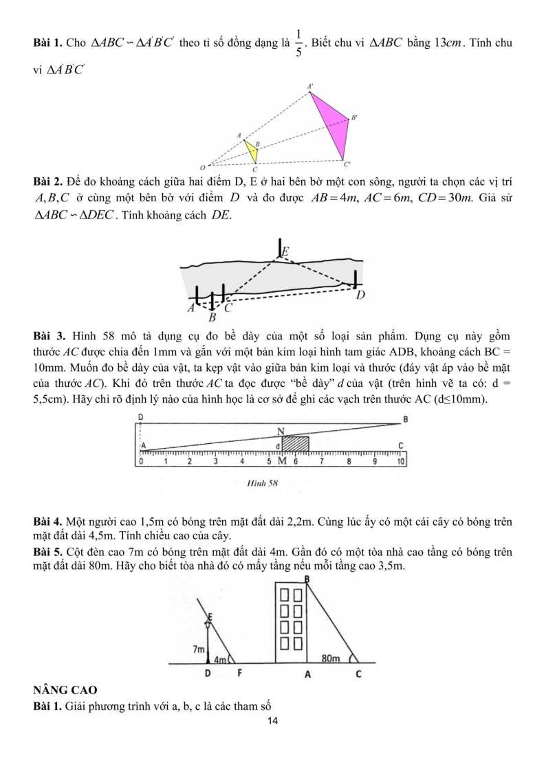 Đề cương ôn tập Học kì 2 Toán 8 trường THCS Ngọc Thụy (Hà Nội) năm 2025-2026