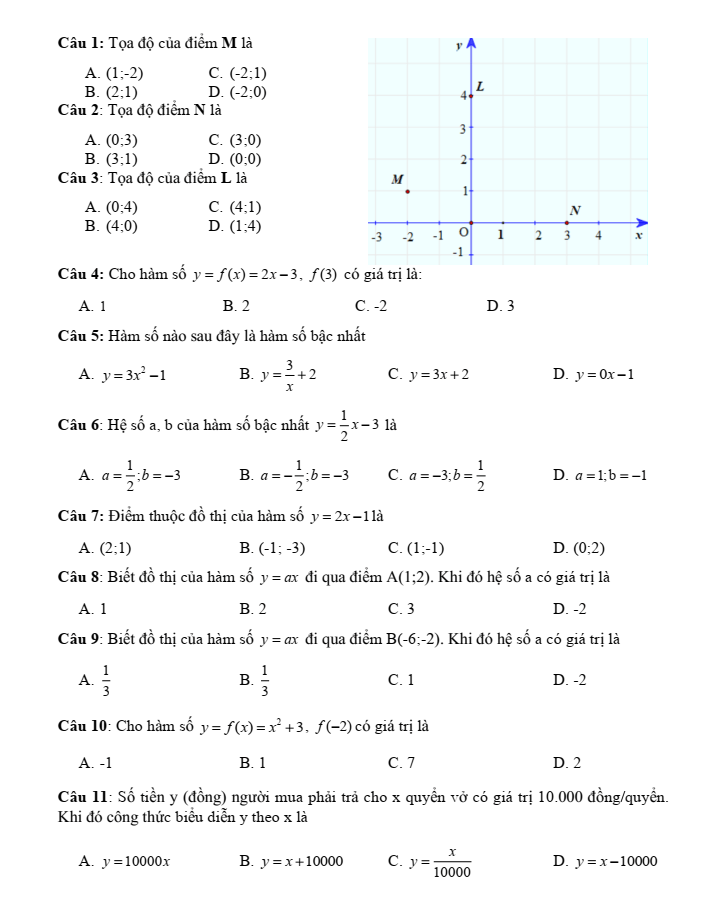Đề cương ôn tập Giữa kì 2 Toán 8 trường THCS Phước Nguyên năm 2024-2025