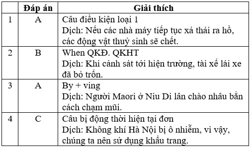 Đề thi Giữa học kì 2 Tiếng Anh 8 mới có đáp án (Đề 5)