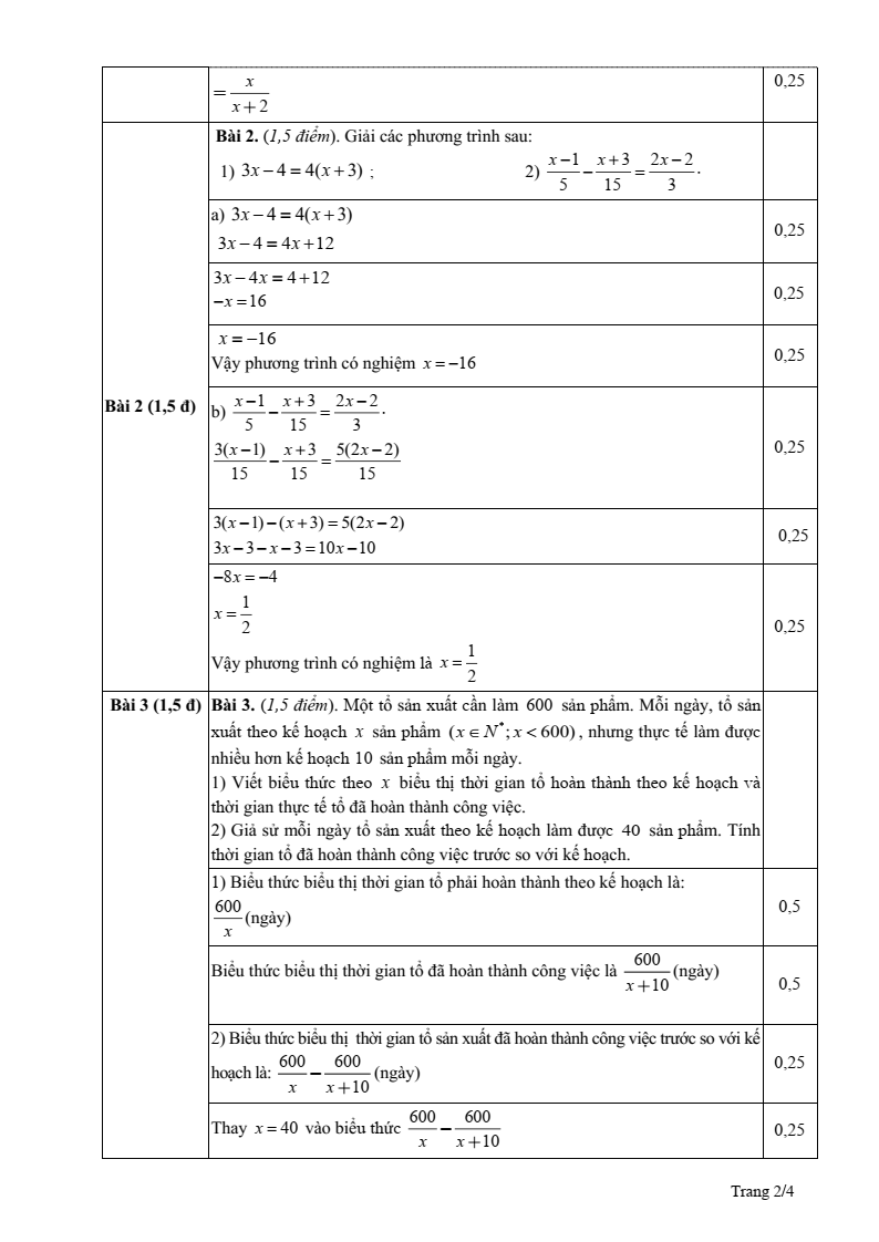 Đề thi Giữa kì 2 Toán 8 phòng GD&ĐT Giao Thủy (Nam Định) năm 2024-2025