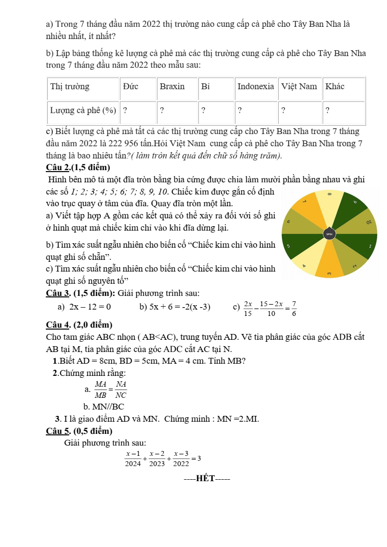 Đề thi Giữa kì 2 Toán 8 trường THCS Thanh Mỹ (Hà Nội) năm 2024-2025