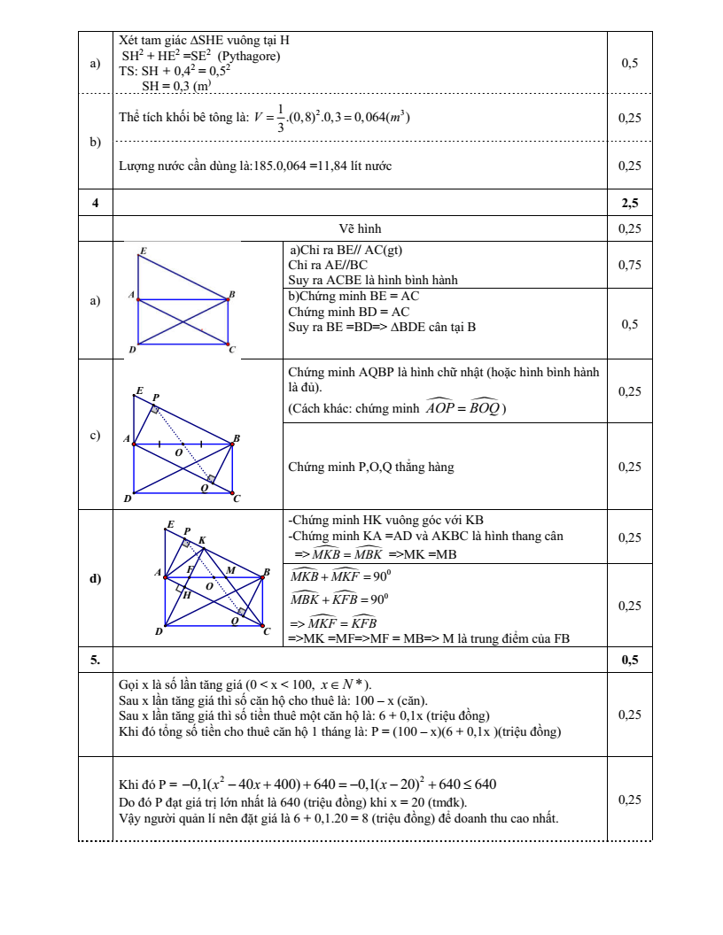 Đề thi Học kì 1 Toán 8 trường THCS Ngô Sĩ Liên (Hà Nội) năm 2025-2026
