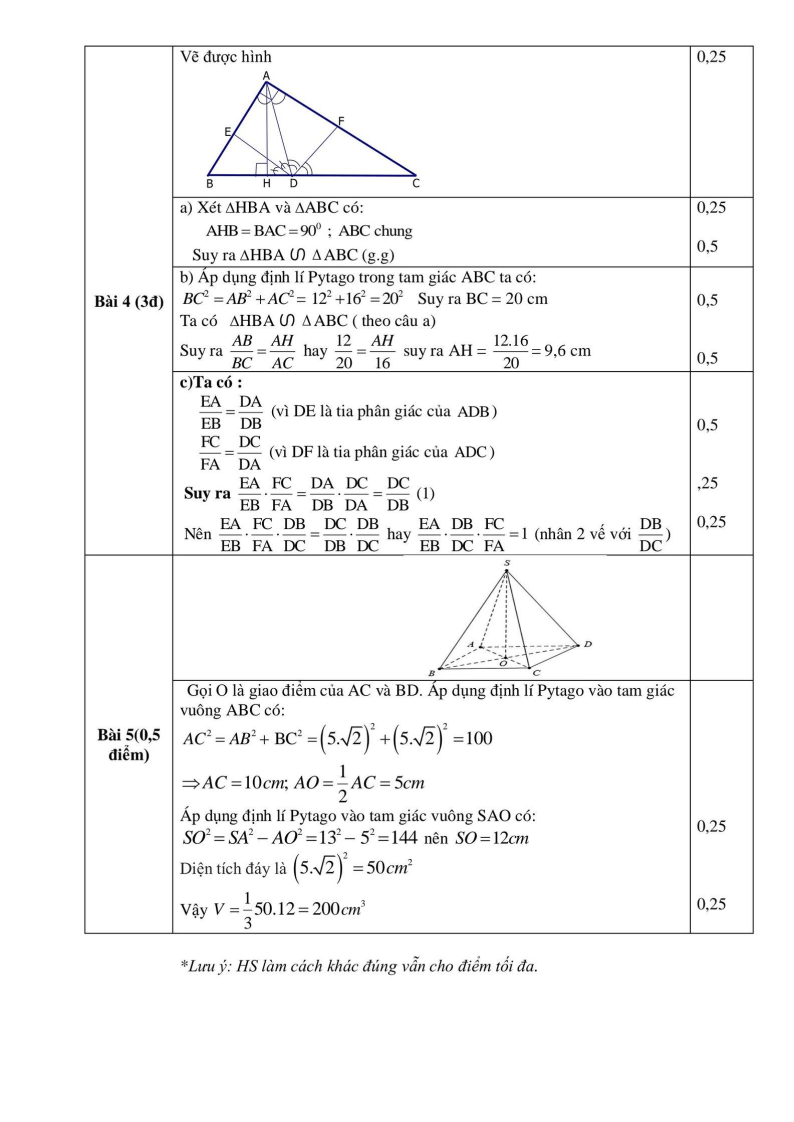 Đề thi Học kì 2 Toán 8 phòng GD&ĐT Phú Xuyên (Hà Nội) năm 2024-2025