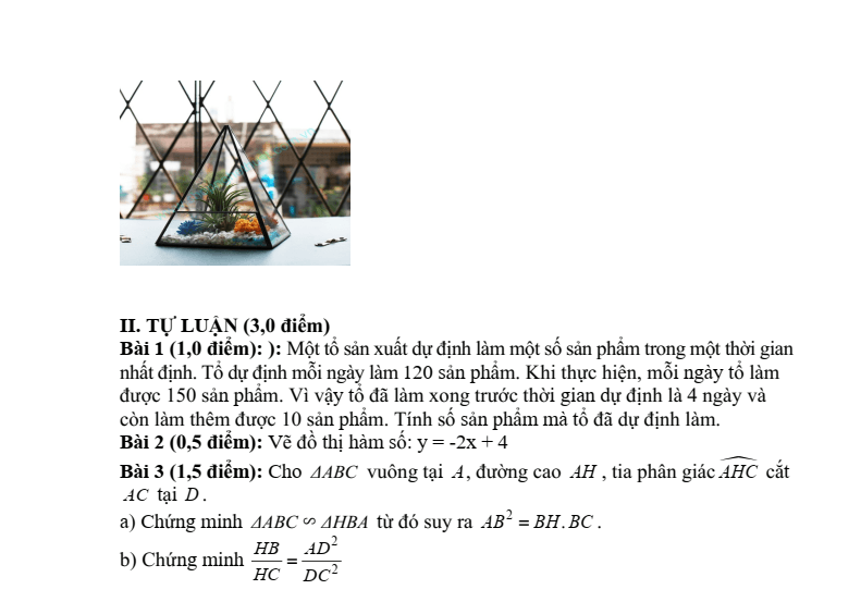 Đề thi Học kì 2 Toán 8 năm 2025-2026 trường THCS Lê Thiện (Hải Phòng)
