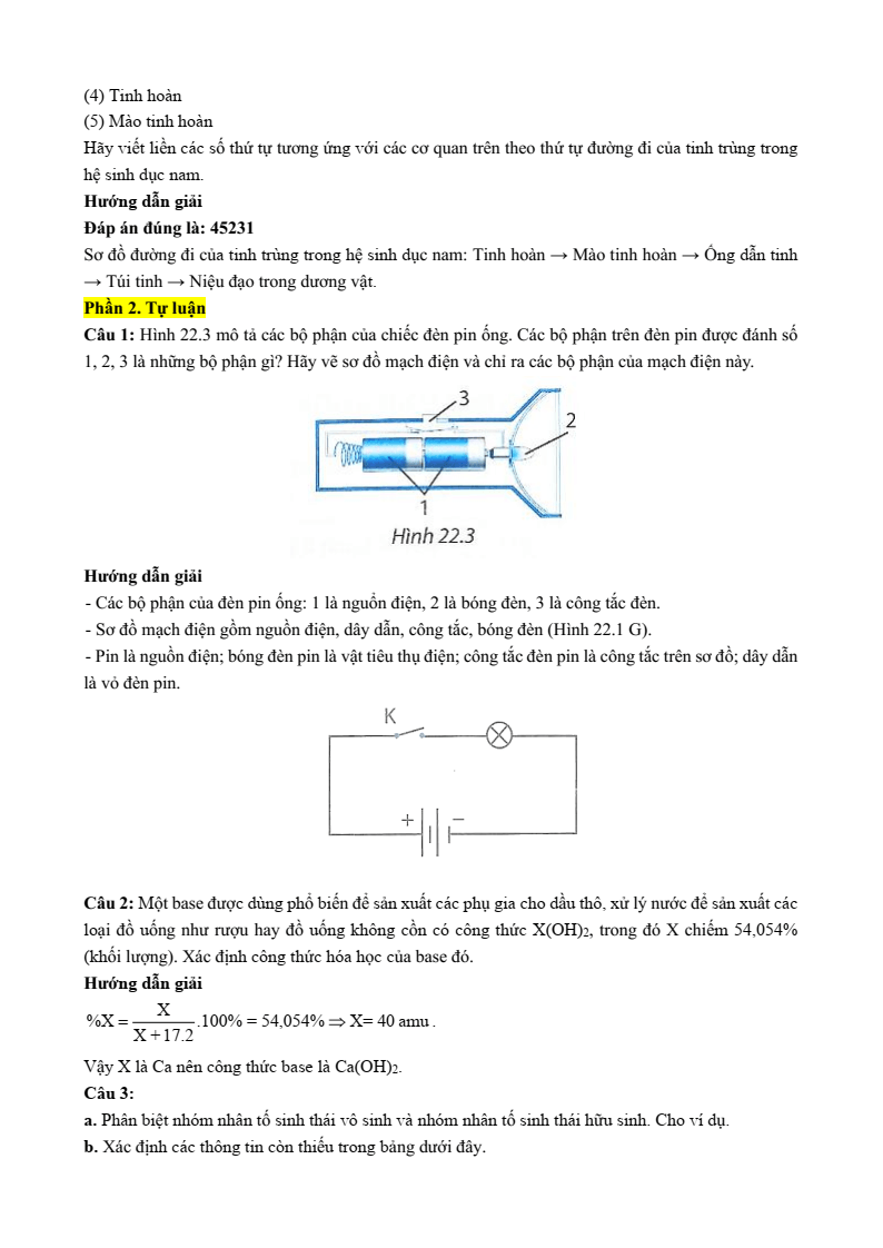 6+ Đề thi Giữa kì 2 Khoa học tự nhiên 8 Kết nối tri thức (cấu trúc mới, có đáp án)