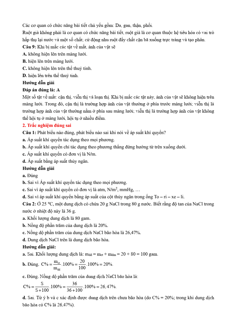 6 Đề thi Học kì 1 Khoa học tự nhiên 8 Kết nối tri thức (có đáp án, cấu trúc mới)