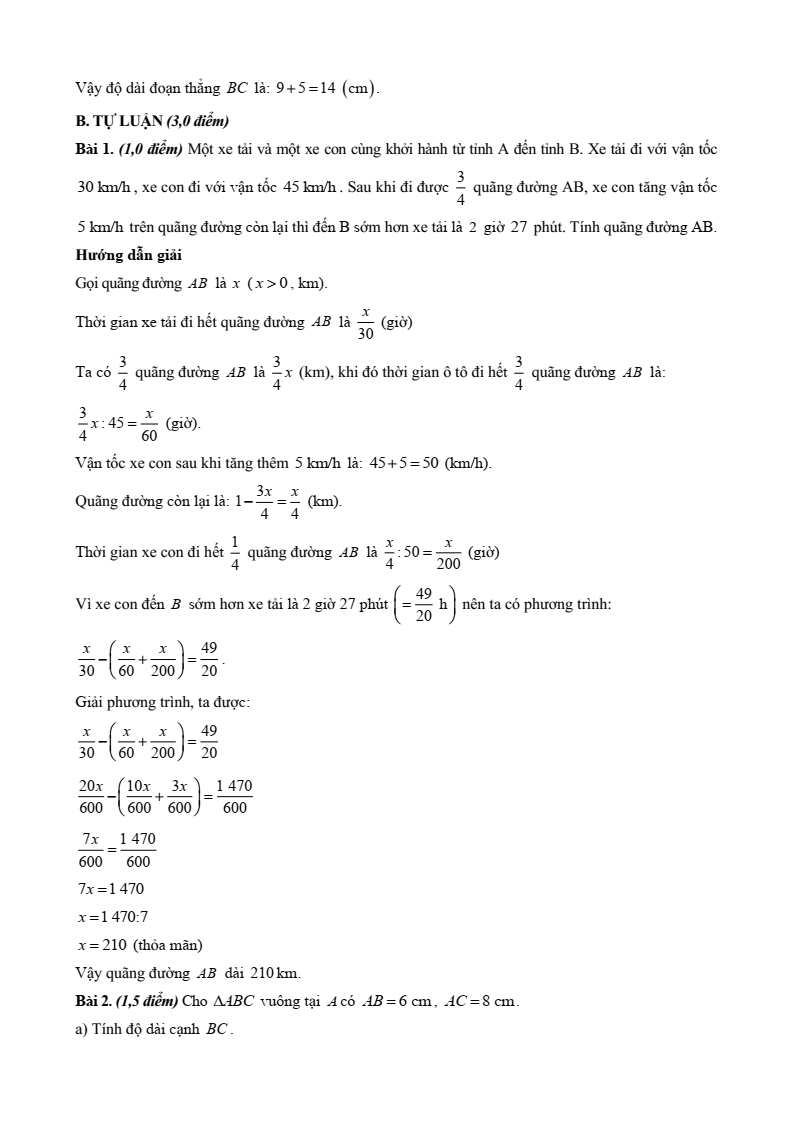 15+ Đề thi Giữa kì 2 Toán 8 Kết nối tri thức (cấu trúc mới, có đáp án)