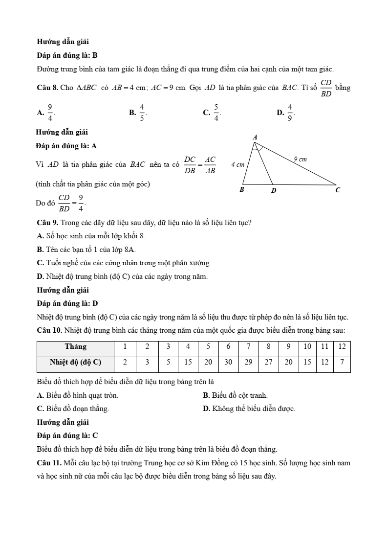 27 Đề thi Học kì 1 Toán 8 Kết nối tri thức (có đáp án, cấu trúc mới)