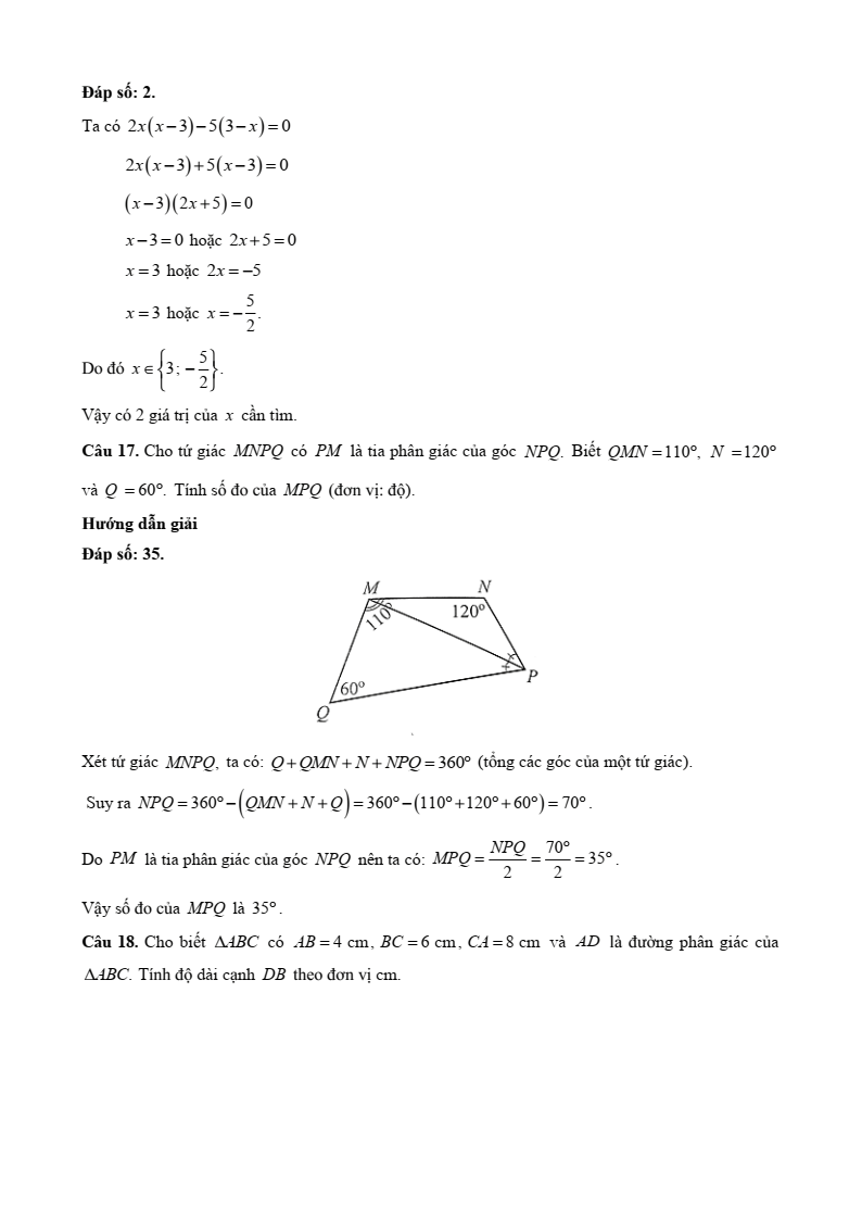 27 Đề thi Học kì 1 Toán 8 Kết nối tri thức (có đáp án, cấu trúc mới)