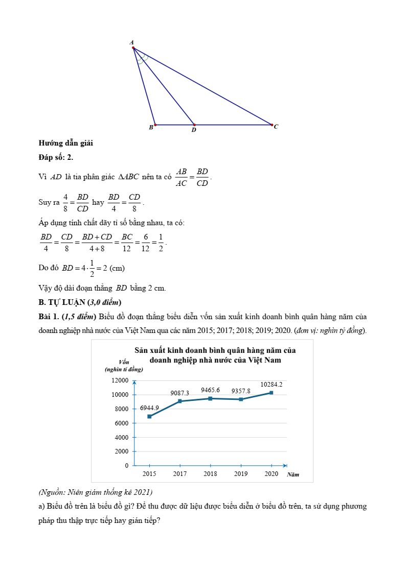 27 Đề thi Học kì 1 Toán 8 Kết nối tri thức (có đáp án, cấu trúc mới)