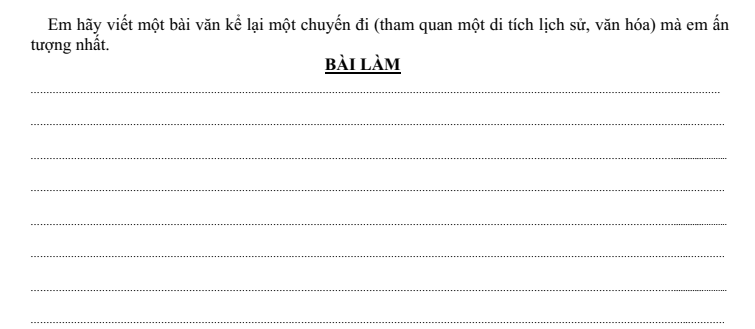 Đề thi Giữa kì 1 Văn 8 năm 2024-2025 trường THCS Phan Bội Châu (Quảng Nam)