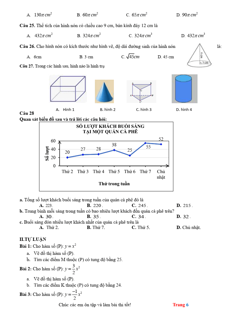 Đề cương ôn tập Học kì 2 Toán 9 trường THCS Dương Văn Mạnh (TP HCM) năm 2025-2026