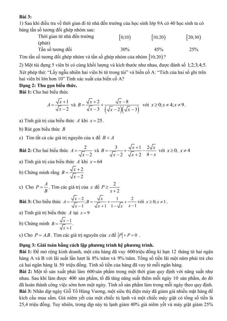 Đề cương ôn tập Học kì 2 Toán 9 trường THCS Ngọc Thụy (Hà Nội) năm 2025-2026