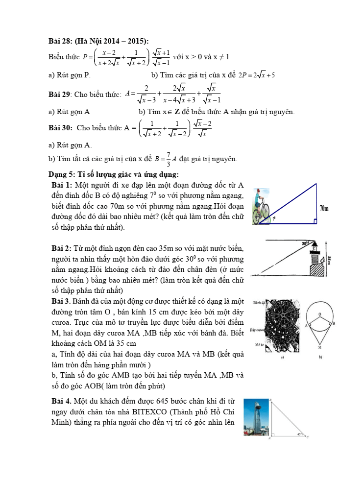 Đề cương ôn tập Học kì 1 Toán 9 trường THCS Nguyễn Bỉnh Khiêm năm 2024-2025