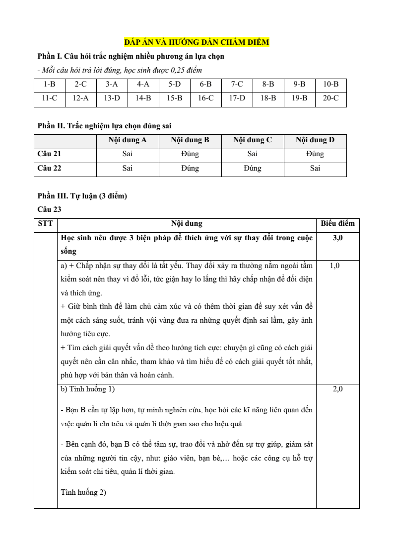5+ Đề thi Giữa kì 2 GDCD 9 Kết nối tri thức (cấu trúc mới, có đáp án)