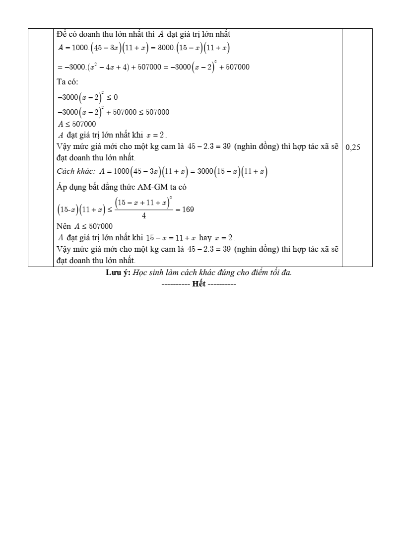Đề thi Học kì 1 Toán 9 sở GD&ĐT Bắc Ninh năm 2025-2026