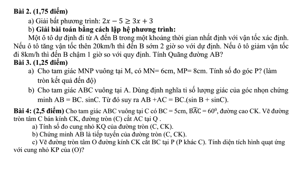 Đề thi Học kì 1 Toán 9 năm 2024-2025 trường THCS Lý Tự Trọng (Quảng Nam)