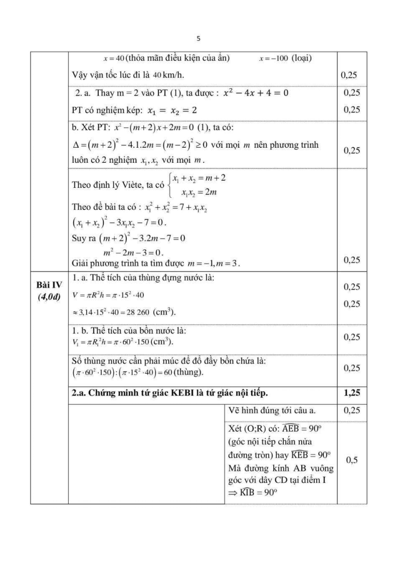 Đề thi Học kì 2 Toán 9 phòng GD&ĐT Hoài Đức (Hà Nội) năm 2024-2025