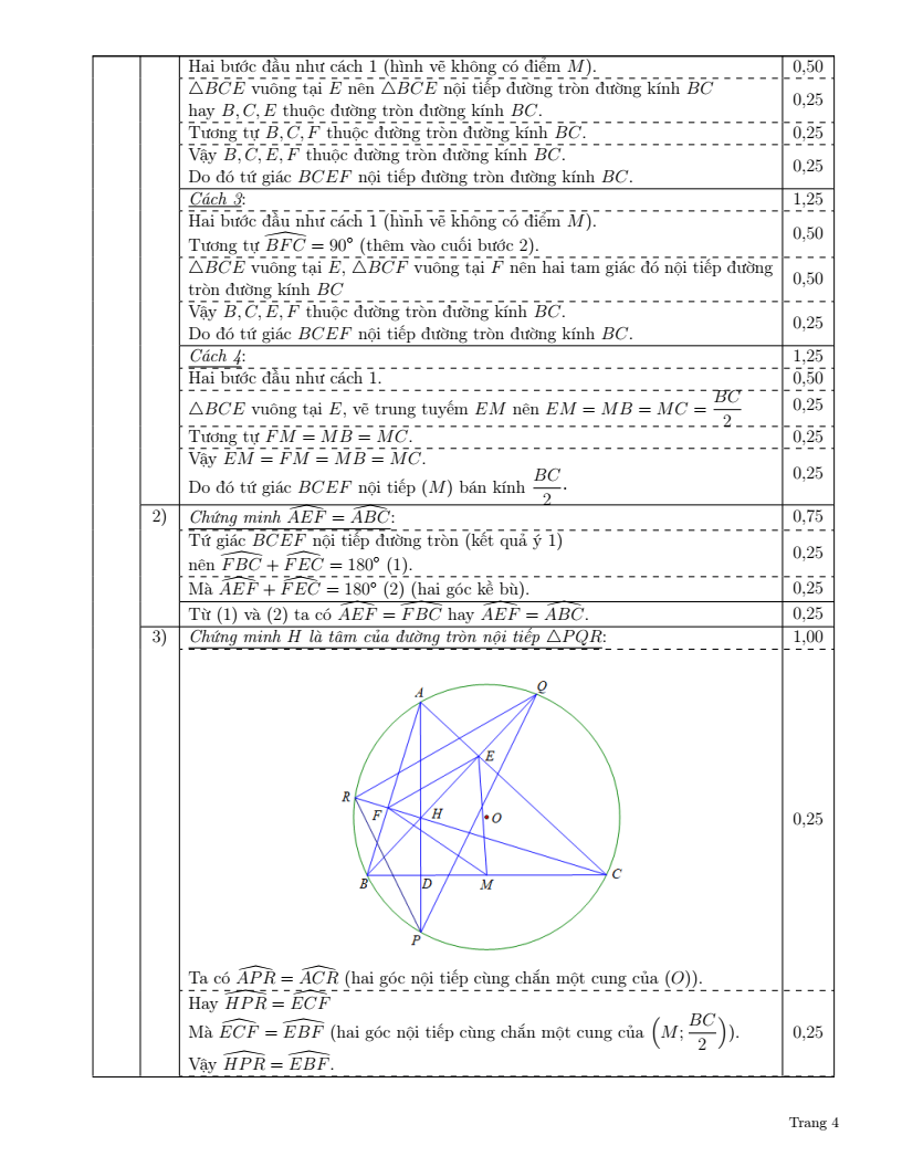 Đề thi Học kì 2 Toán 9 sở GD&ĐT Đồng Nai năm 2024-2025