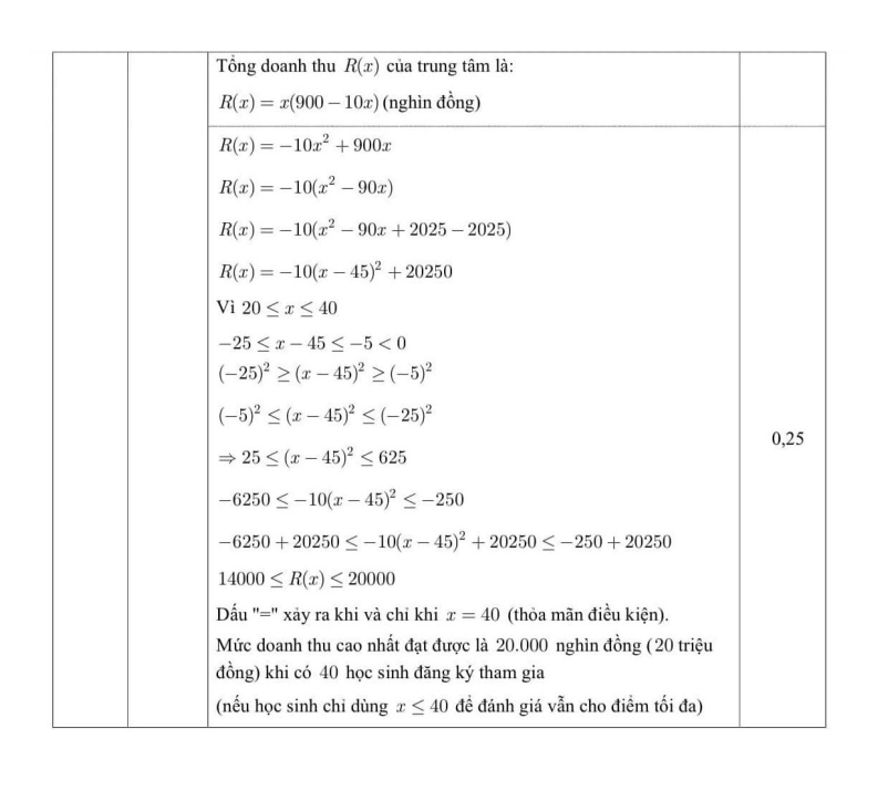Đề thi Học kì 2 Toán 9 trường THCS Nghĩa Tân (Hà Nội) năm 2025-2026