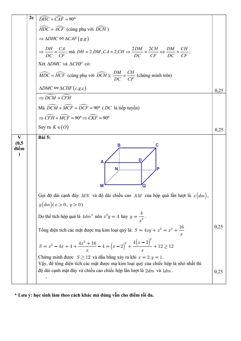 Đề thi Học kì 2 Toán 9 trường THCS Nguyễn Du (Hà Nội) năm 2025-2026