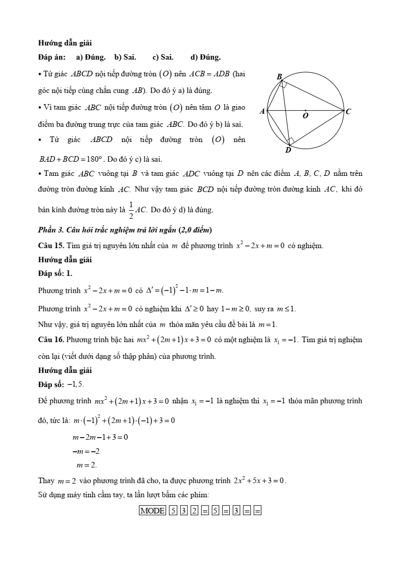 10+ Đề thi Giữa kì 2 Toán 9 Kết nối tri thức (cấu trúc mới, có đáp án)