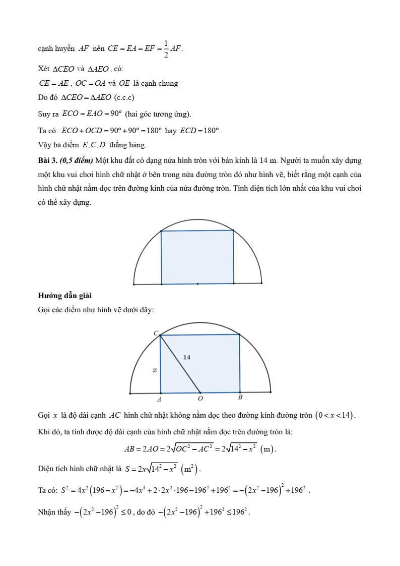 15 Đề thi Học kì 1 Toán 9 Chân trời sáng tạo (có đáp án, cấu trúc mới)