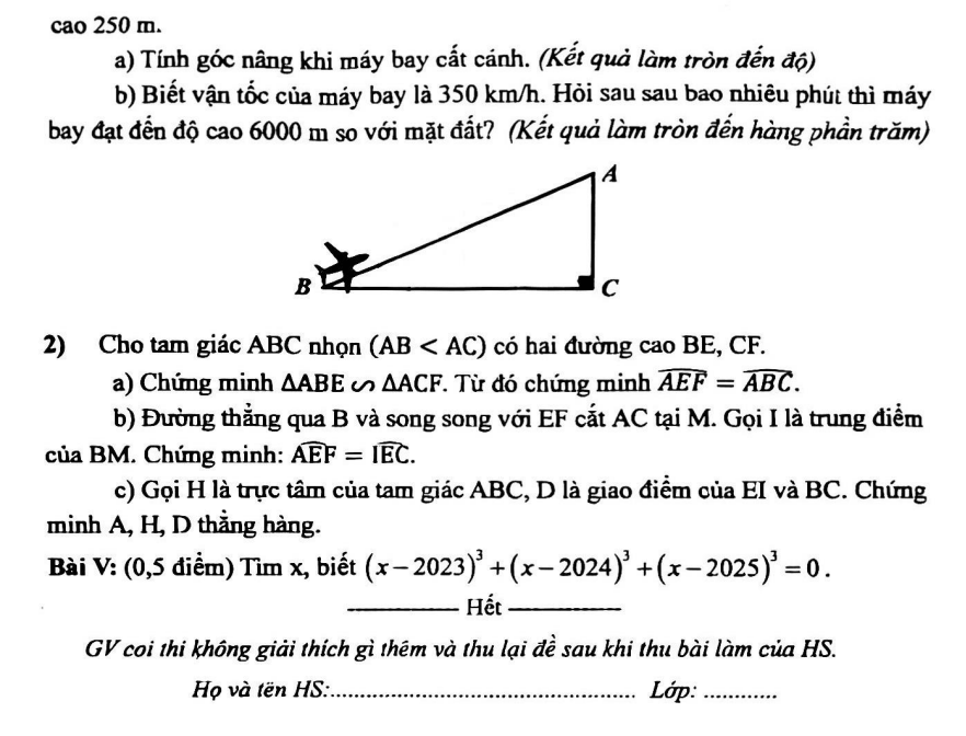 Đề khảo sát đầu năm Toán 9 năm 2024-2025 trường THCS Dịch Vọng (Hà Nội)