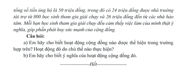 Đề thi Học kì 1 GDCD 9 năm 2025-2026 trường THCS Nguyễn Bỉnh Khiêm (Hà Nội)