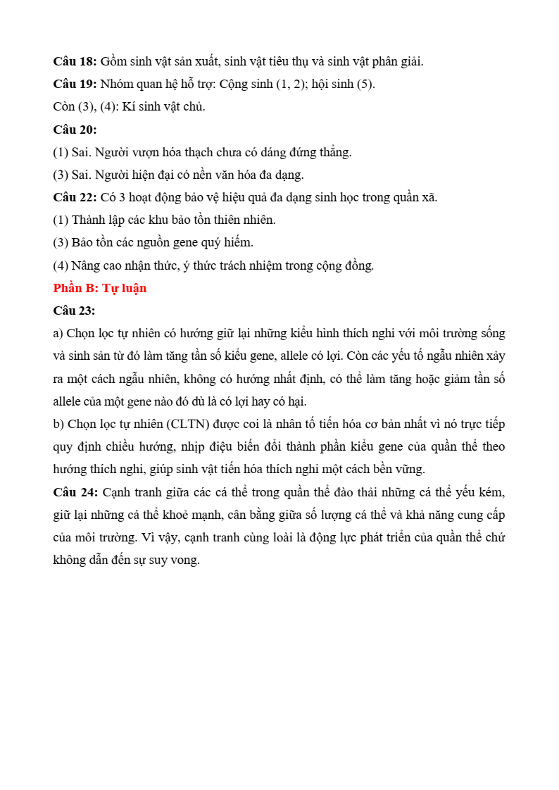 2+ Đề thi Giữa kì 2 Sinh học 12 Chân trời sáng tạo (cấu trúc mới, có đáp án)