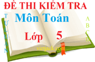 Đề thi Toán lớp 5 có đáp án | Đề thi Toán 5 có đáp án