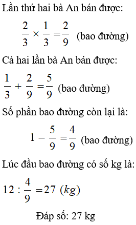 Bài tập cuối tuần Toán lớp 4 Tuần 27 có đáp án (Đề 3) | Đề kiểm tra cuối tuần Toán 4 có đáp án