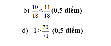 Đề thi Giữa kì 2 Toán lớp 4 có đáp án (cơ bản - Đề 3)