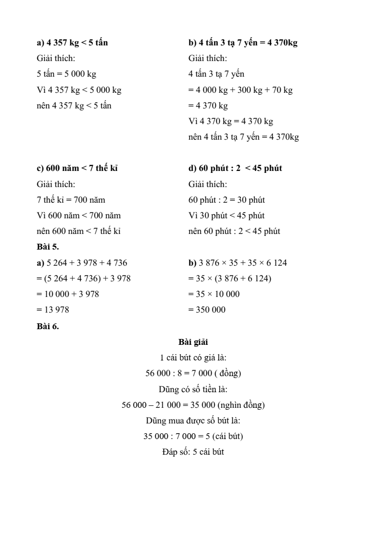 30 Đề thi Học kì 1 Toán lớp 4 Cánh diều (có đáp án, cấu trúc mới)