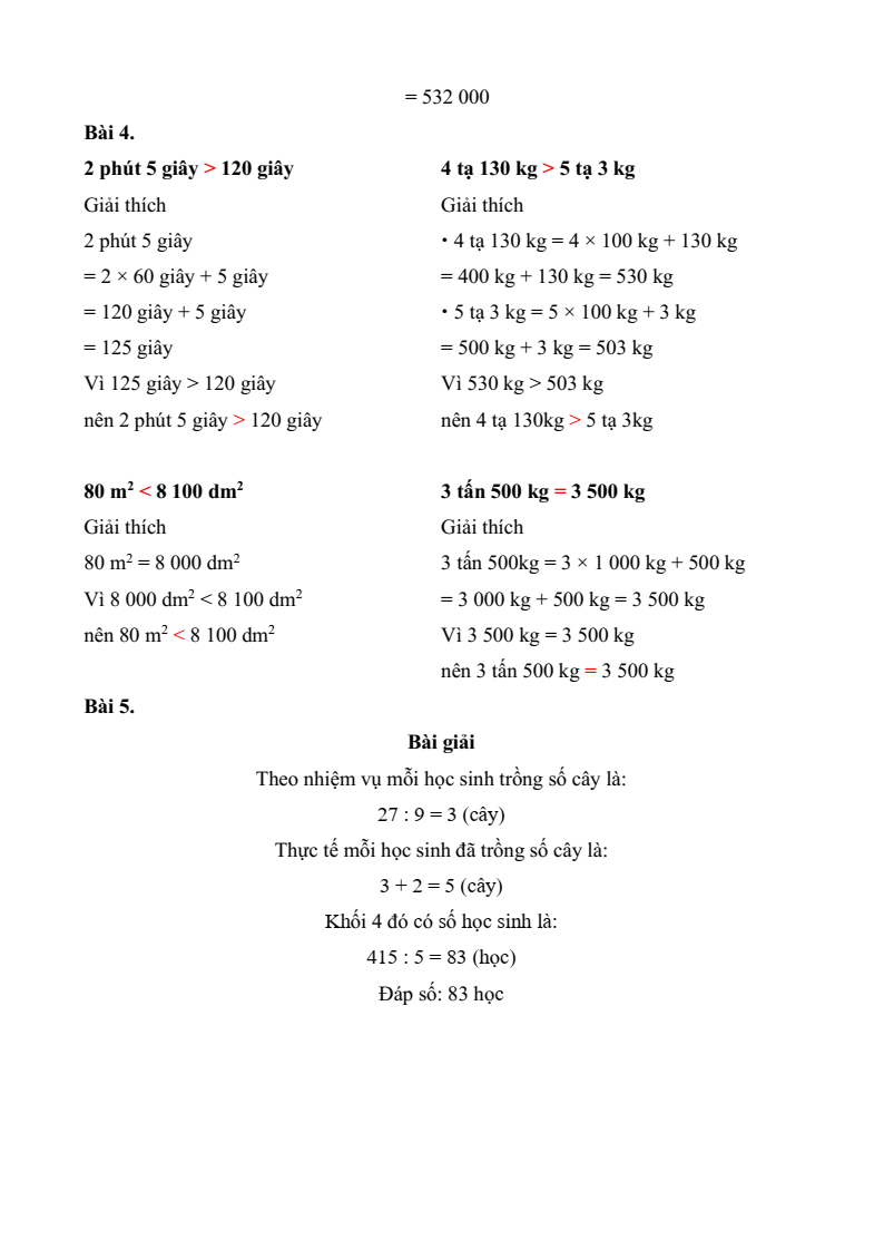 30 Đề thi Học kì 1 Toán lớp 4 Kết nối tri thức (có đáp án, cấu trúc mới)