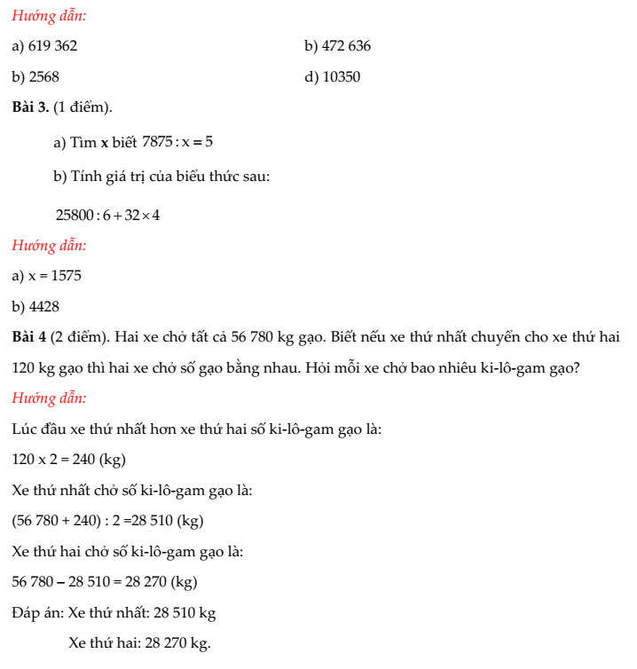 20+ Đề thi Toán lớp 4 Học kì 1 Kết nối tri thức 2025 (tải nhiều)