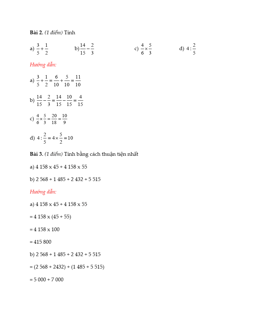 20+ Đề thi Toán lớp 4 Học kì 2 Kết nối tri thức 2026 (tải nhiều)
