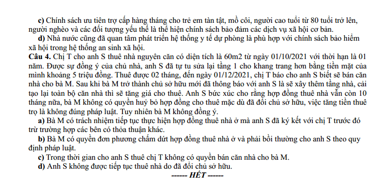 Đề thi thử KTPL Tốt nghiệp 2025-2026 Cụm các trường THPT (Hải Phòng)