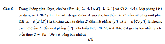 Đề thi thử Toán Tốt nghiệp THPT 2025-2026 Sở Thanh Hóa (Lần 1)