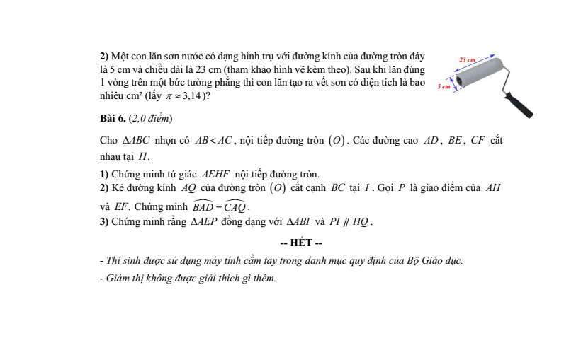 Đề minh họa Toán vào lớp 10 Sở GD&ĐT Đồng Nai (Chung) năm 2026