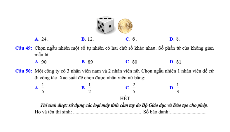 Đề minh họa Toán vào lớp 10 Sở GD&ĐT Đồng Tháp (Chung) năm 2026