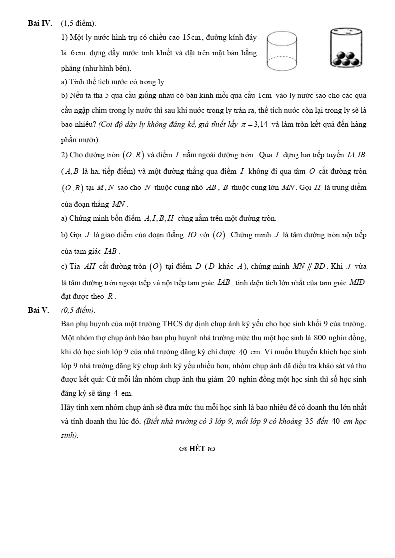 Đề thi thử Toán vào lớp 10 năm 2025-2026 trường THCS Chuyên Sơn Tây (Hà Nội)