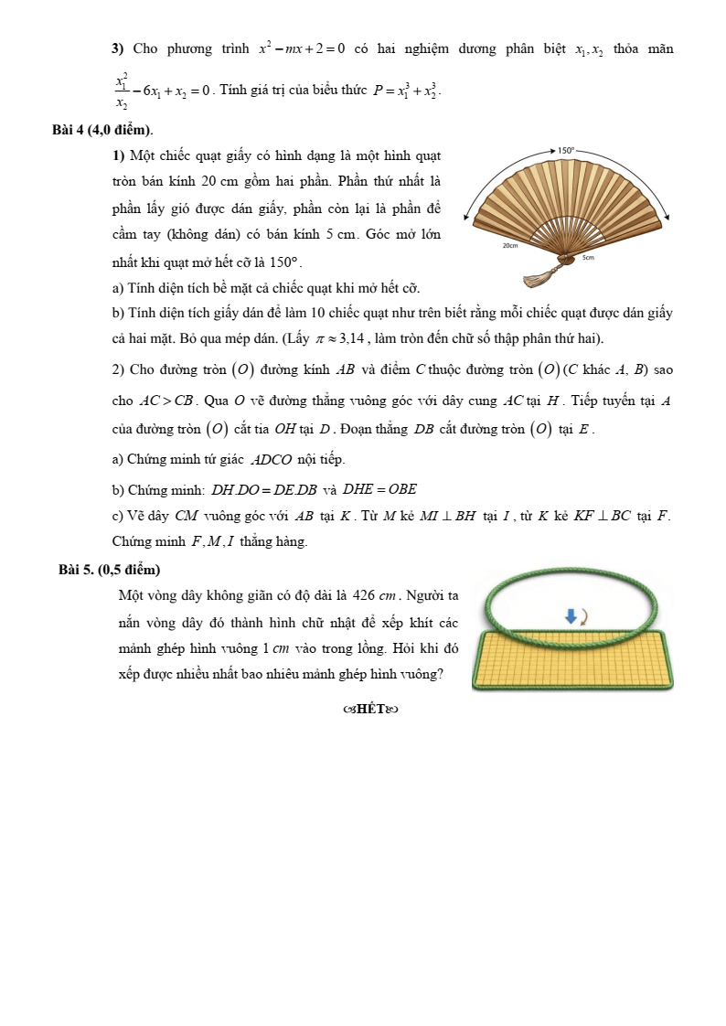 Đề thi thử Toán vào lớp 10 năm 2025-2026 trường THCS Hà Đông (Hà Nội)