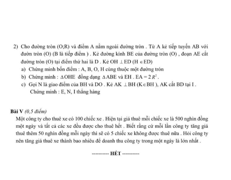 Đề thi thử Toán vào lớp 10 năm 2025-2026 trường THCS Ngô Gia Tự