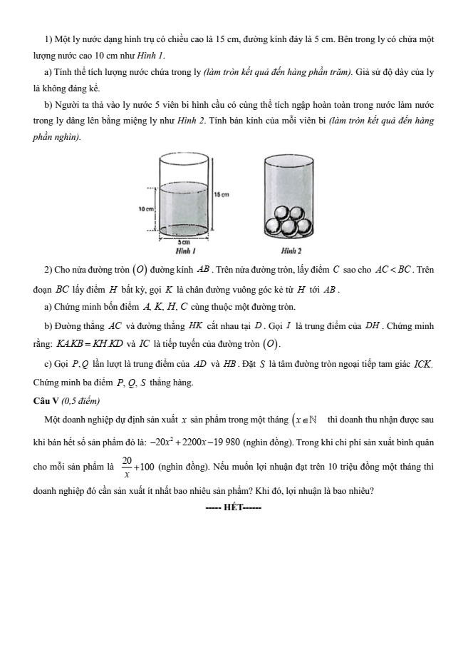 Đề thi thử Toán vào lớp 10 năm 2025-2026 trường THCS Tự Lập (Hà Nội)